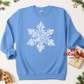 Distressed Snowflake Crewneck Sweatshirt