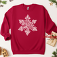 Distressed Snowflake Crewneck Sweatshirt