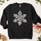 Distressed Snowflake Crewneck Sweatshirt