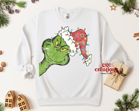 Peeking Mean One Crewneck Sweatshirt