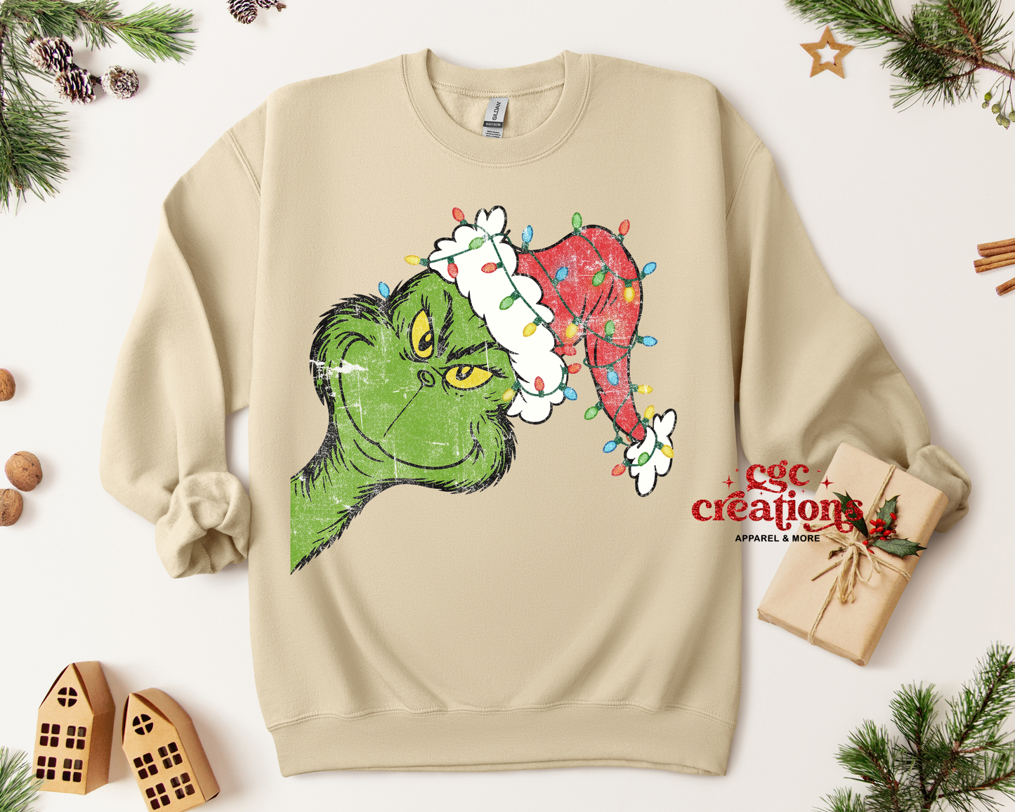 Peeking Mean One Crewneck Sweatshirt