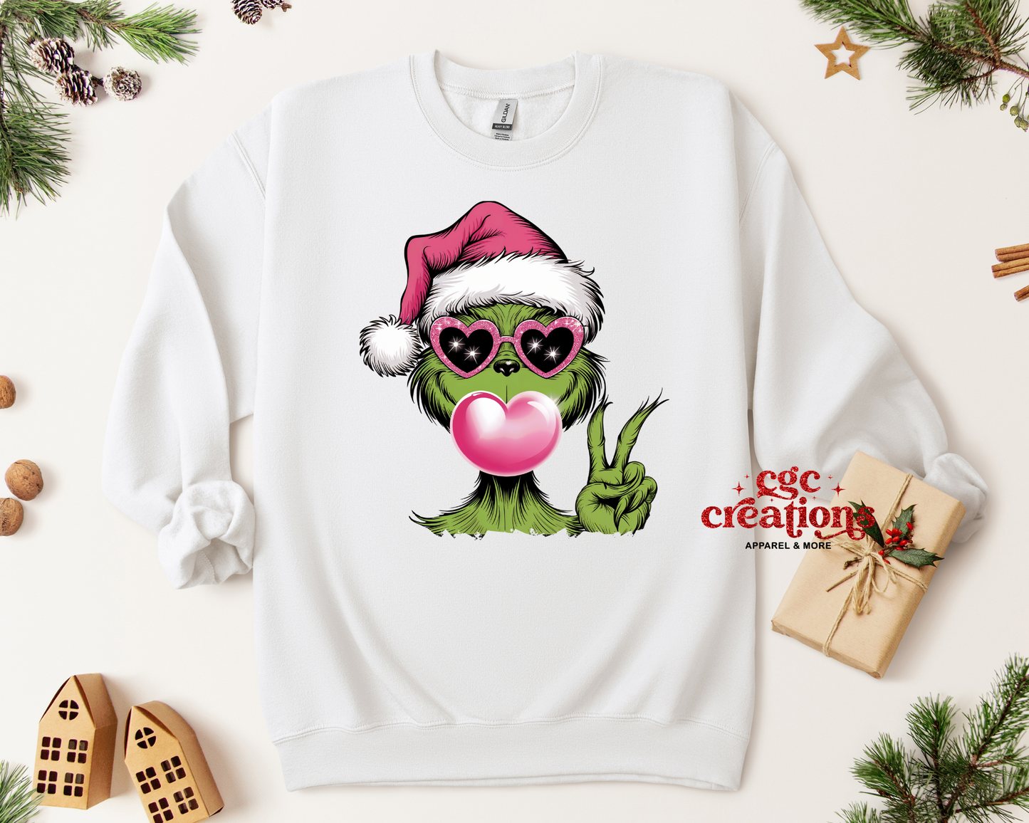 Mean One Pink Bubble Crewneck Sweatshirt