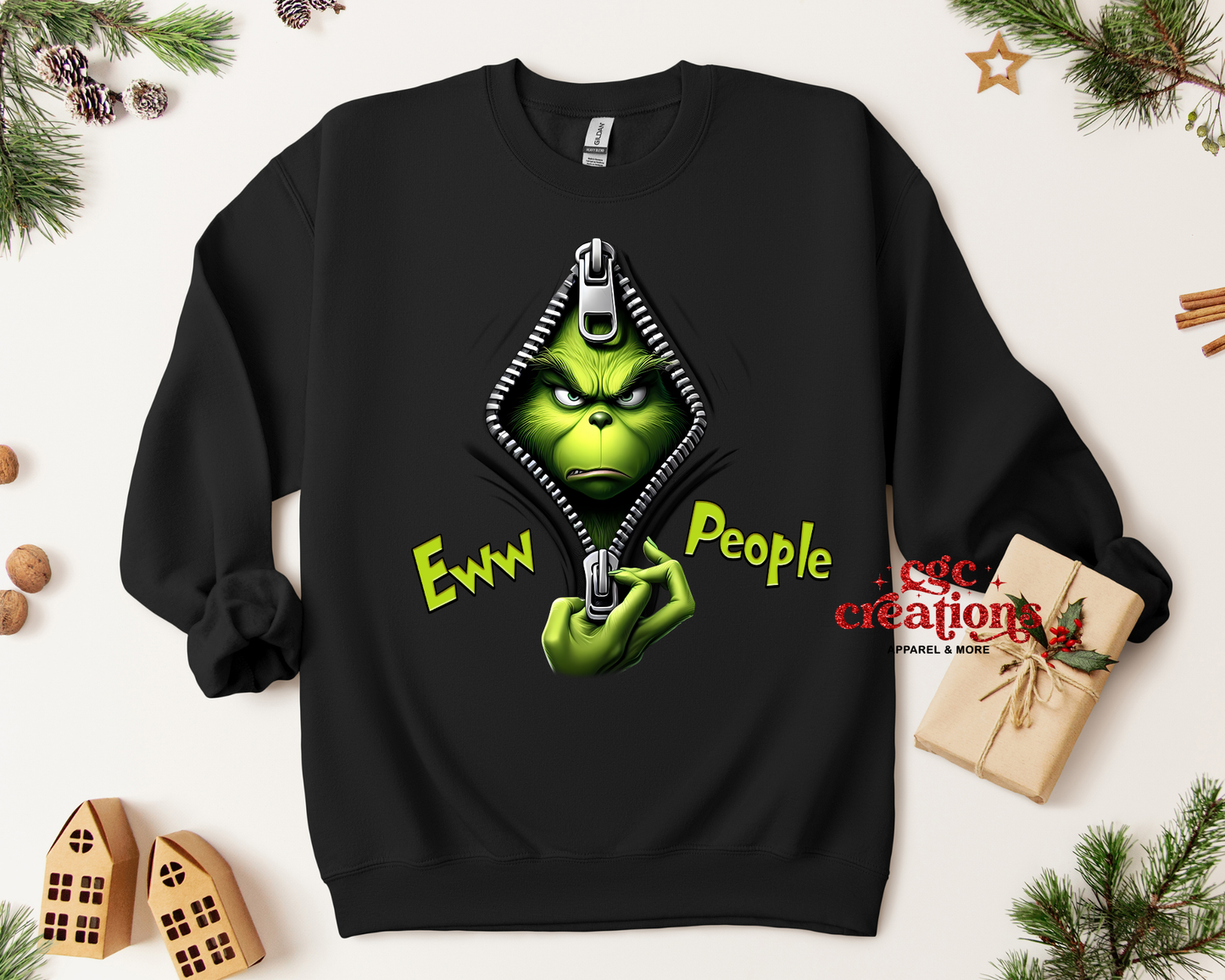 Ew People Black Crewneck Sweatshirt
