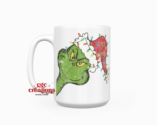 Peeking Mean One 15oz Ceramic Coffee Mug