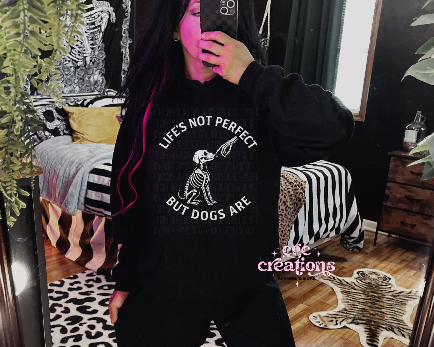 Life's Not Perfect But Dogs Are Hoodie