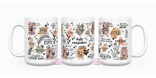 Daily Reminders15oz Ceramic Coffee Mug