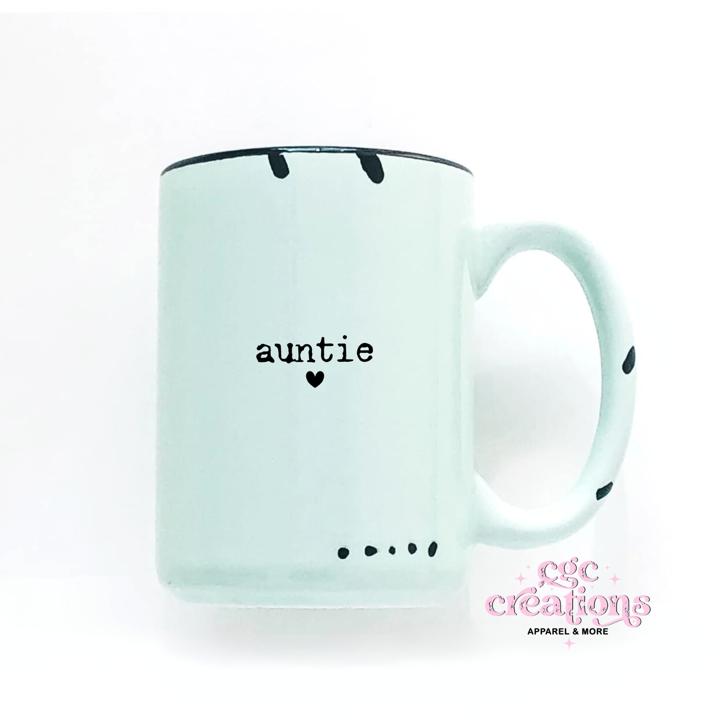 Personalized Mug - Rustic font 15oz Ceramic Coffee Mug