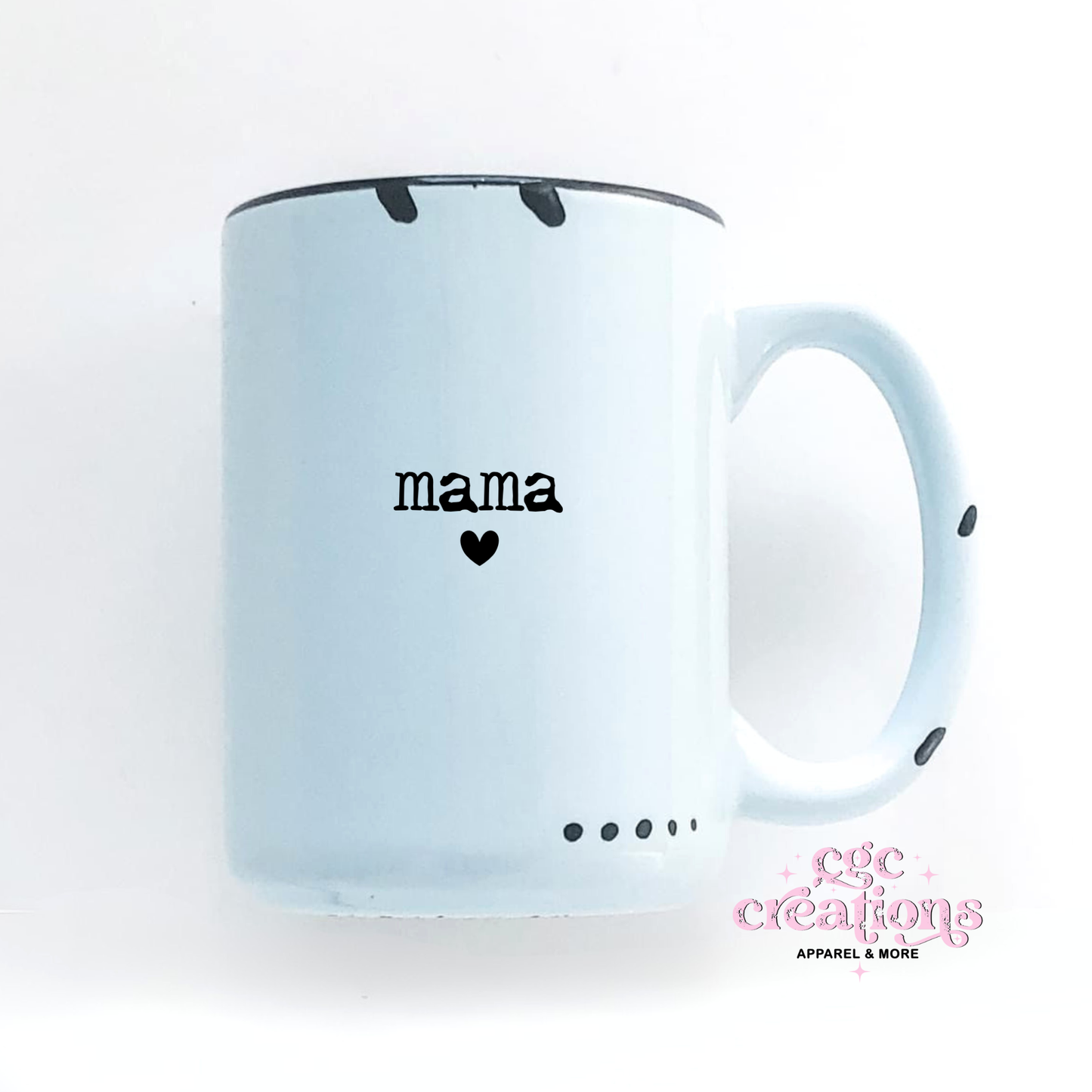 Personalized Mug - Rustic font 15oz Ceramic Coffee Mug
