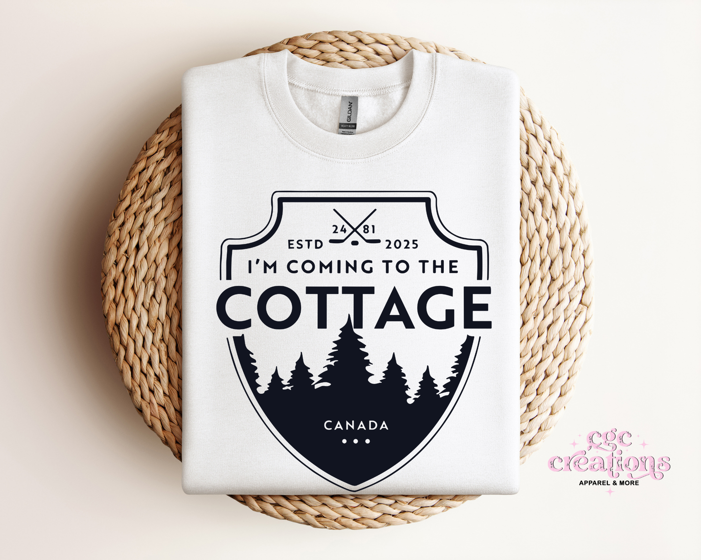 I'm Coming To The Cottage Crewneck Sweatshirt