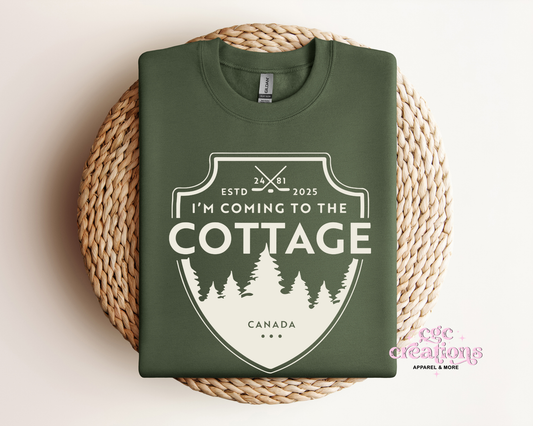 I'm Coming To The Cottage Crewneck Sweatshirt
