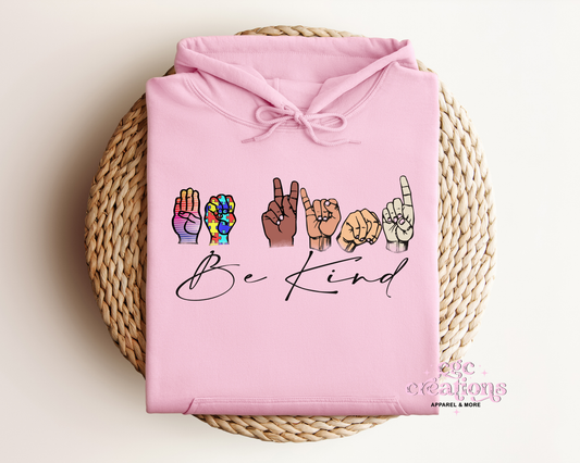 Be Kind - Sign Language Hoodie