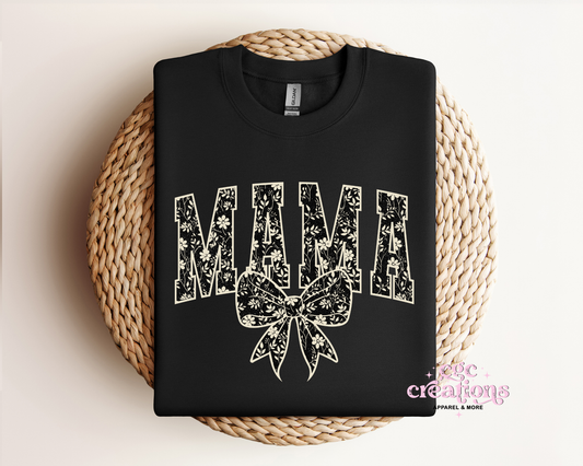 Mama Floral Toile Crewneck Sweatshirt