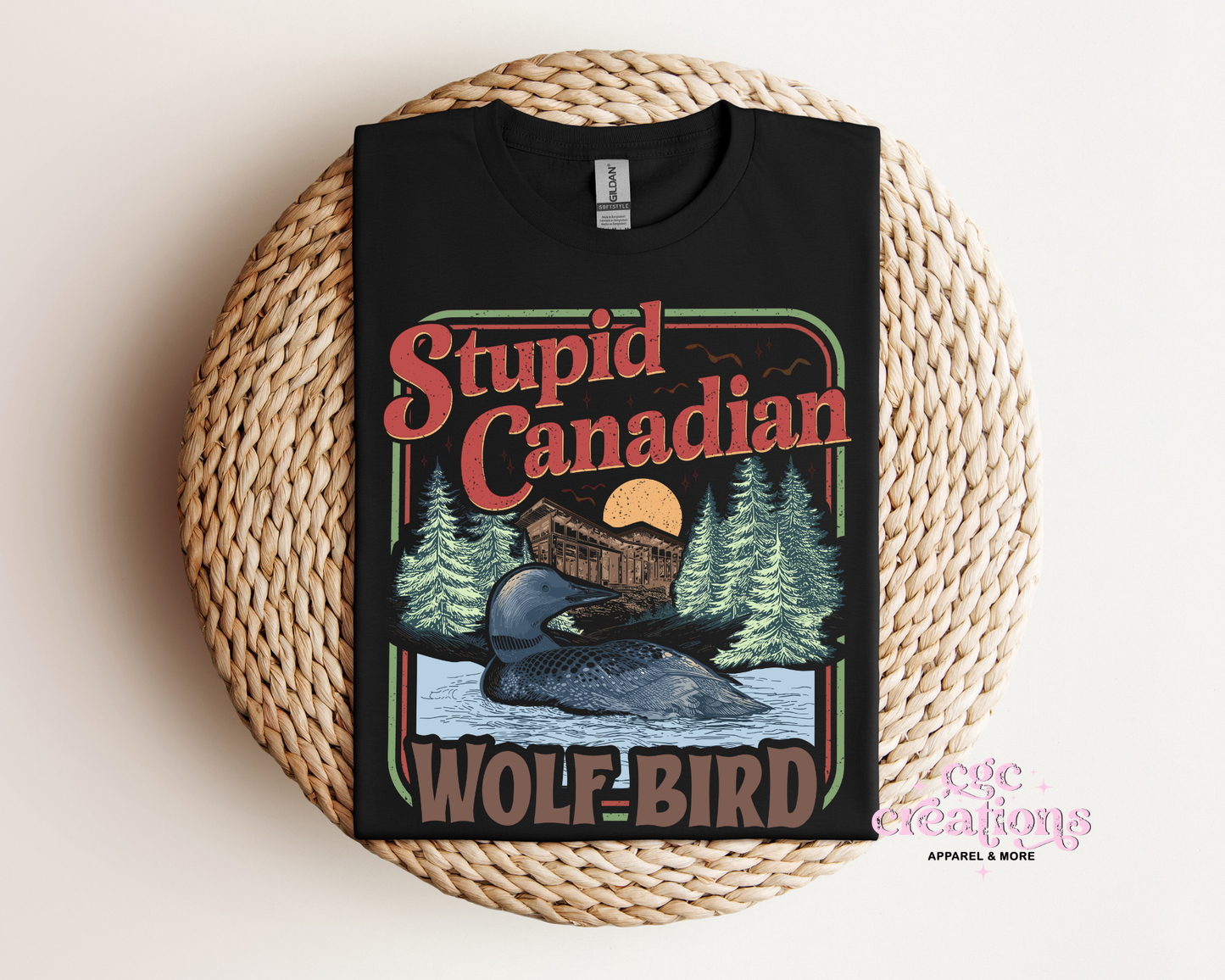 Stupid Canadian Wolf Bird  T-Shirt