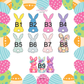 Personalized Bunny Burlap Tote Easter Bags