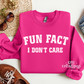 Fun fact Crewneck Sweatshirt