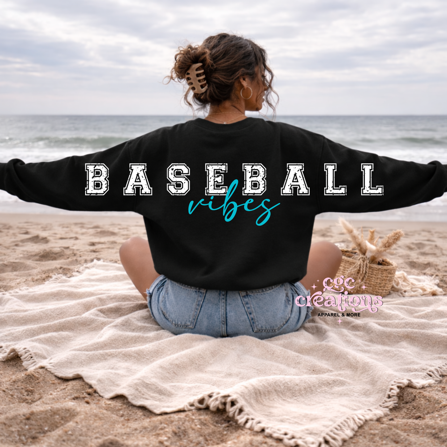 Baseball Vibes Crewneck Sweatshirt