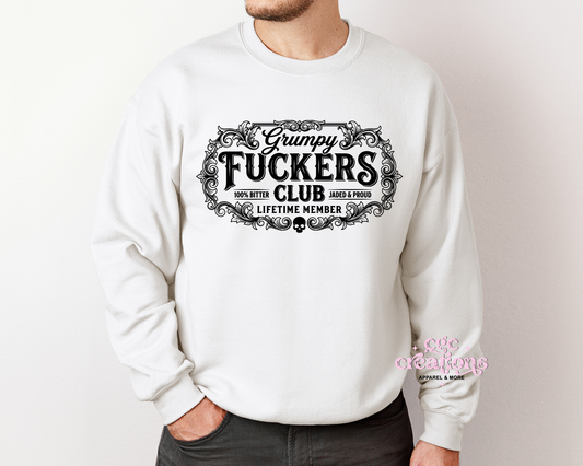 Grumpy Fuckers Club Crewneck Sweatshirt