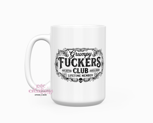 Grumpy Fuckers Club 15oz Ceramic Coffee Mug