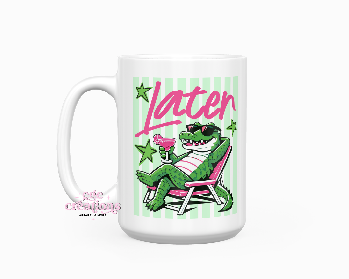 Later Alligator 15oz Ceramic Coffee Mug