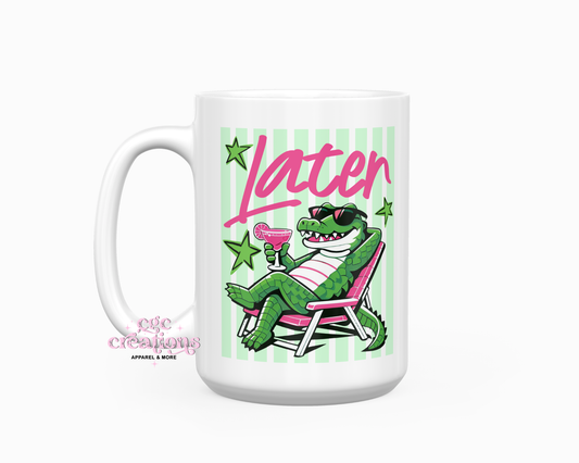Later Alligator 15oz Ceramic Coffee Mug