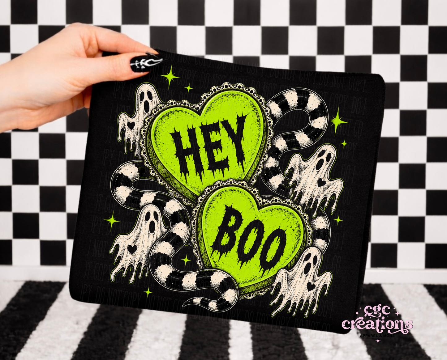 Hey Boo Apparel (t-shirt or crewneck sweatshirt or hoodie)
