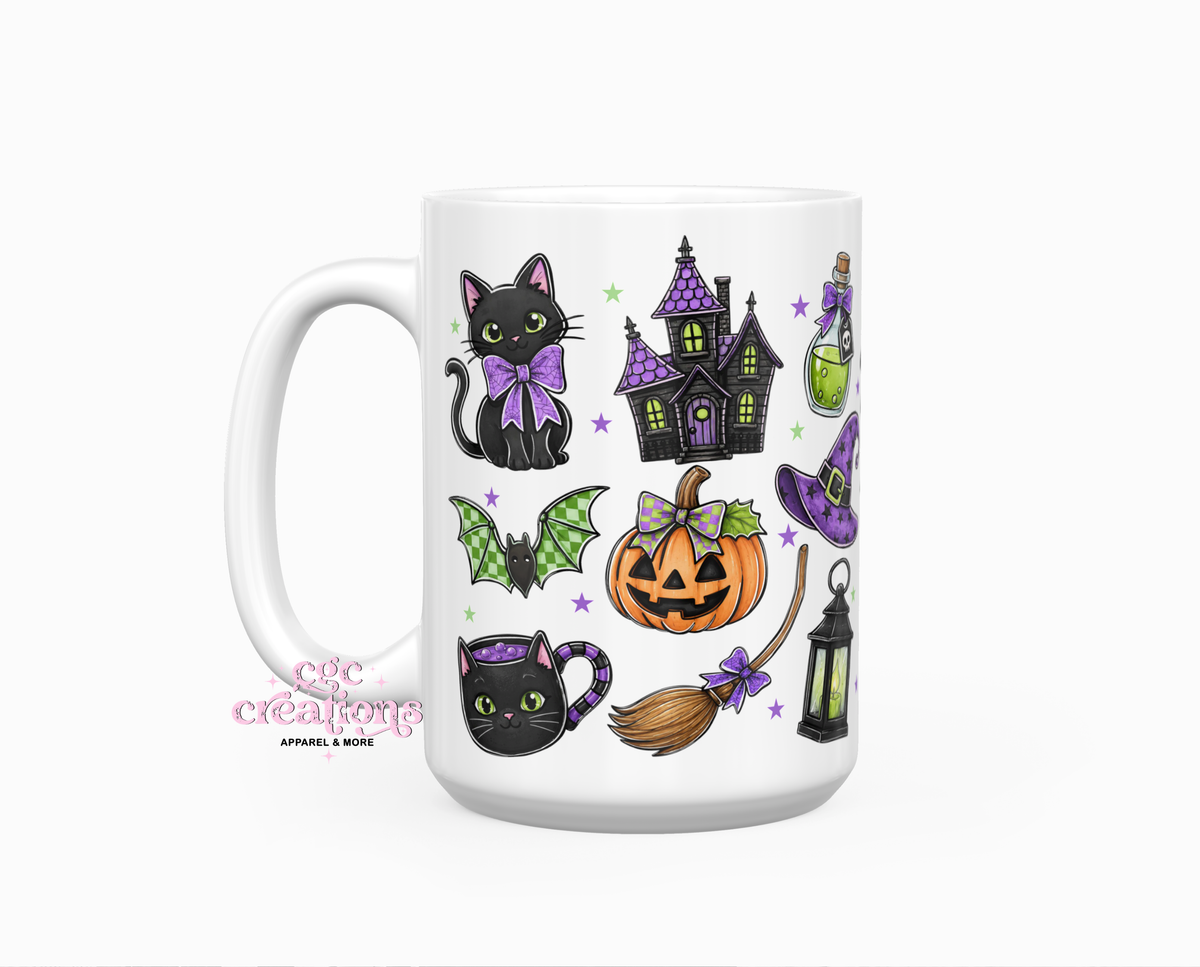 Halloween Collage 15oz Ceramic Coffee Mug