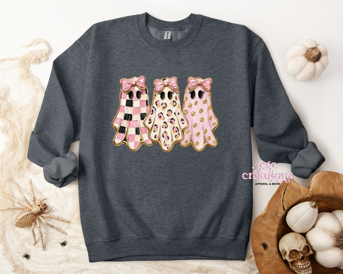 Girlie Ghosts Apparel(t-shirt or crewneck sweatshirt or hoodie)