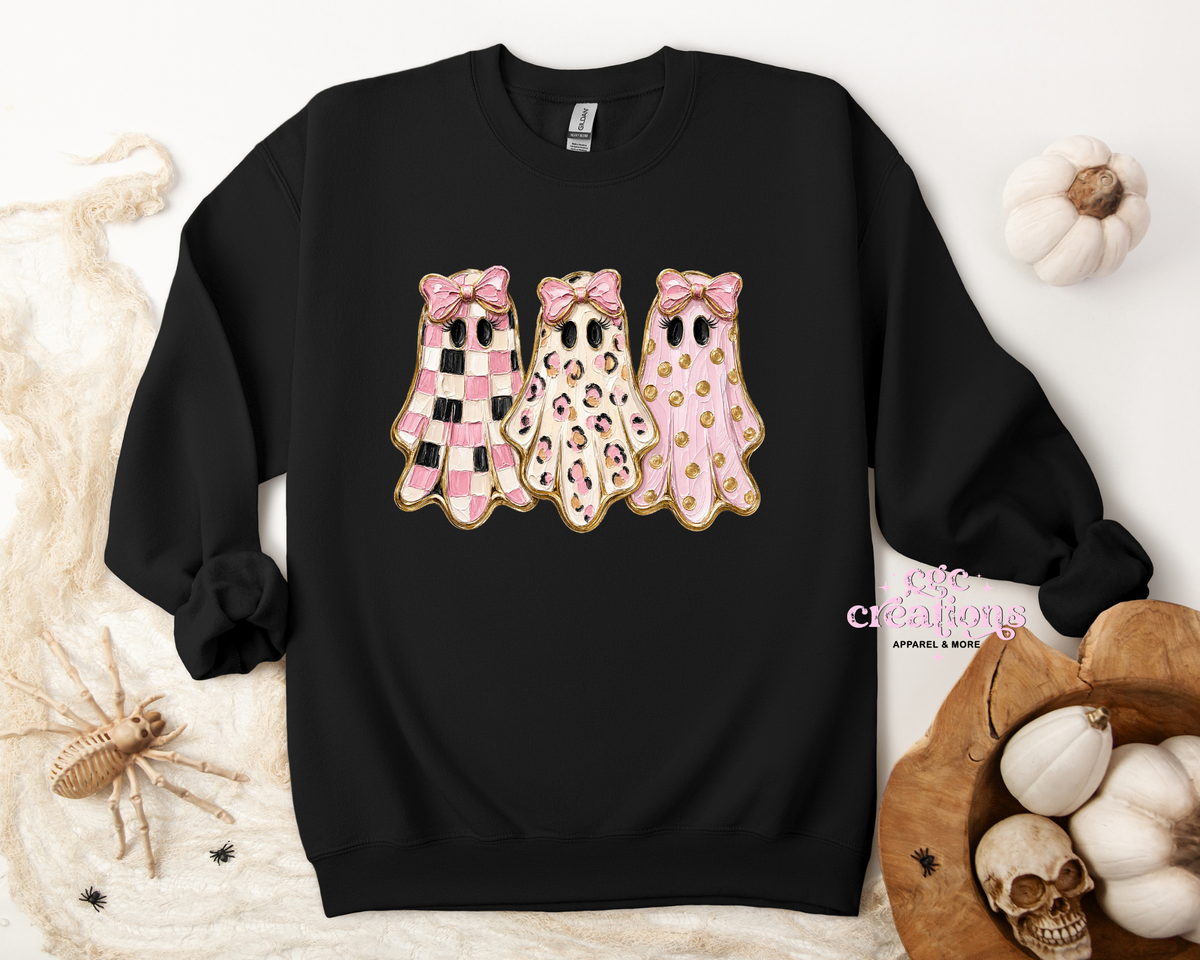 Girlie Ghosts Apparel(t-shirt or crewneck sweatshirt or hoodie)
