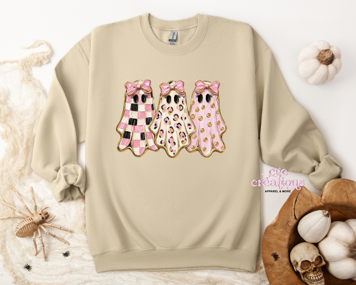 Girlie Ghosts Apparel(t-shirt or crewneck sweatshirt or hoodie)