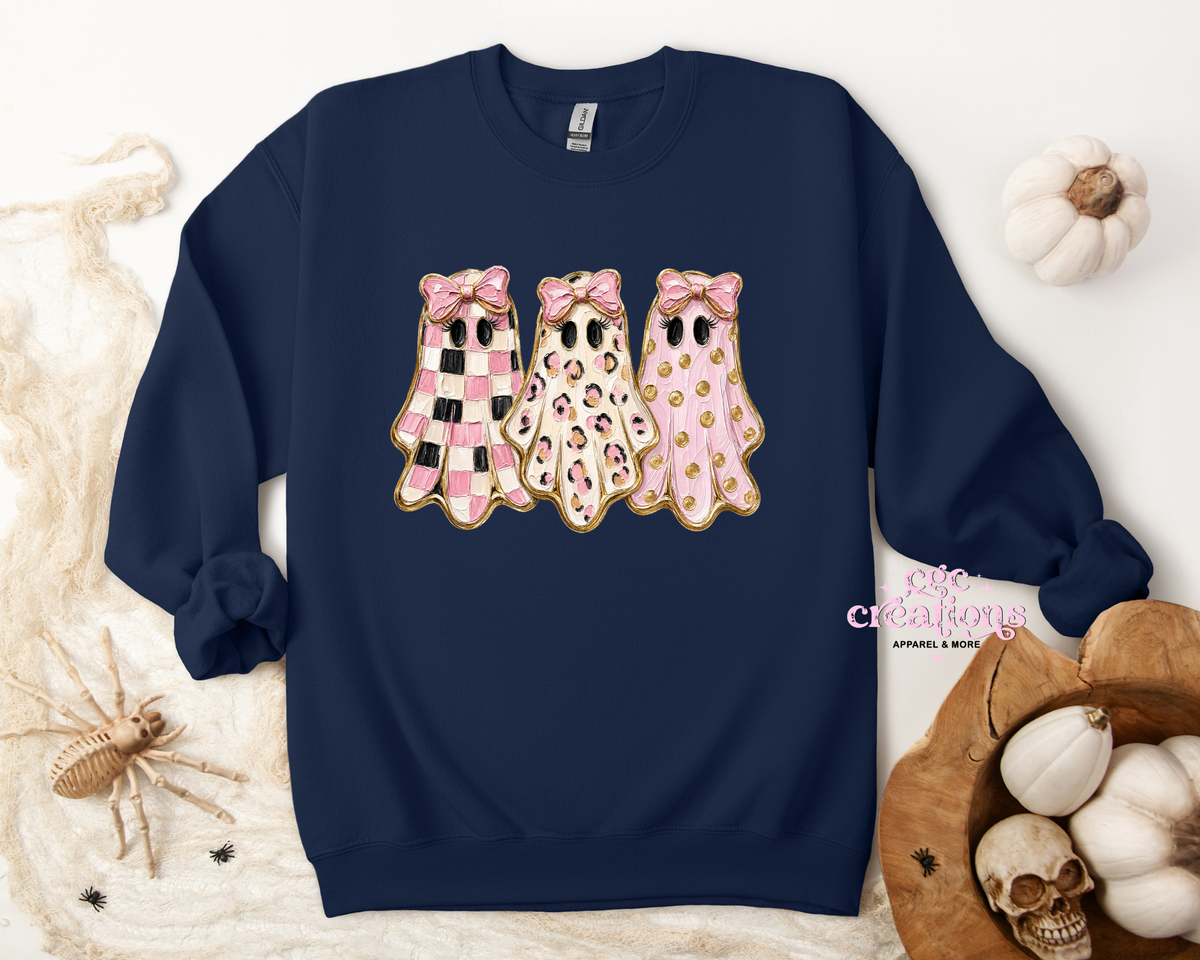 Girlie Ghosts Apparel(t-shirt or crewneck sweatshirt or hoodie)