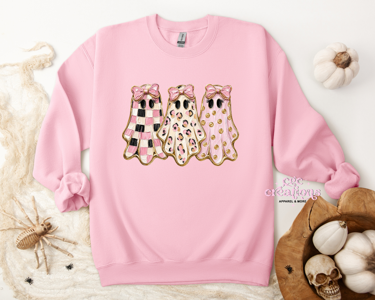 Girlie Ghosts Apparel(t-shirt or crewneck sweatshirt or hoodie)