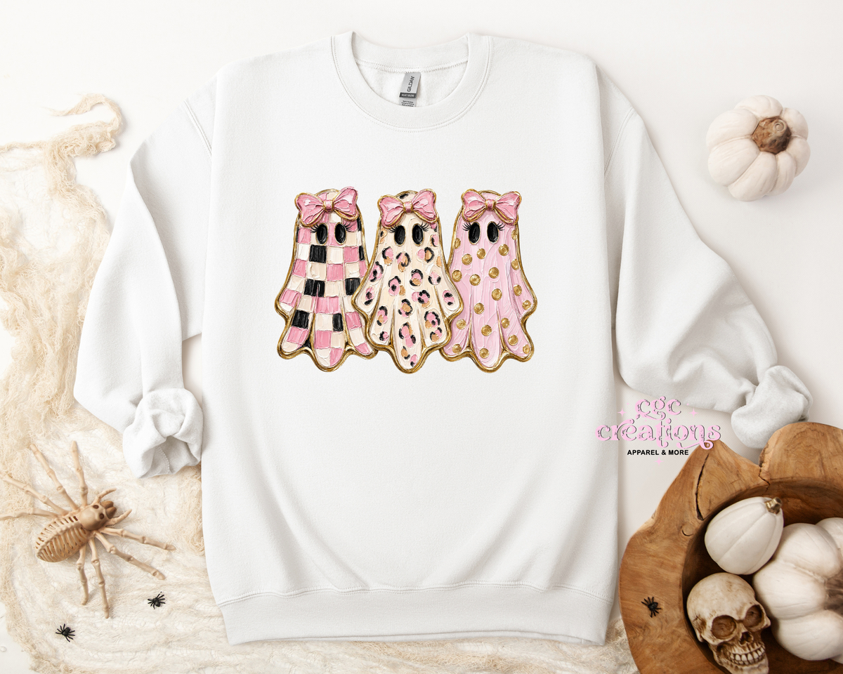 Girlie Ghosts Apparel(t-shirt or crewneck sweatshirt or hoodie)