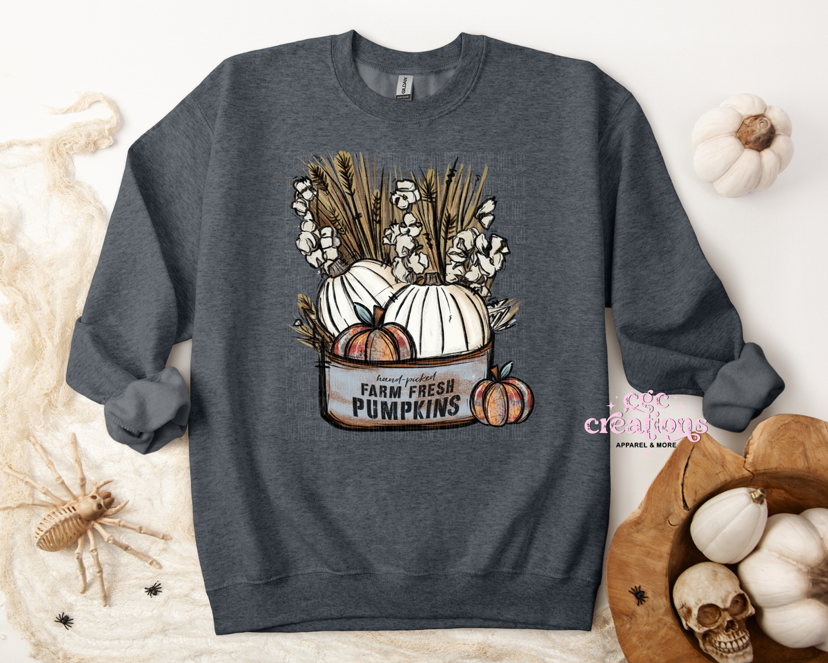 Farm Fresh Pumpkins Apparel(t-shirt or crewneck sweatshirt or hoodie)