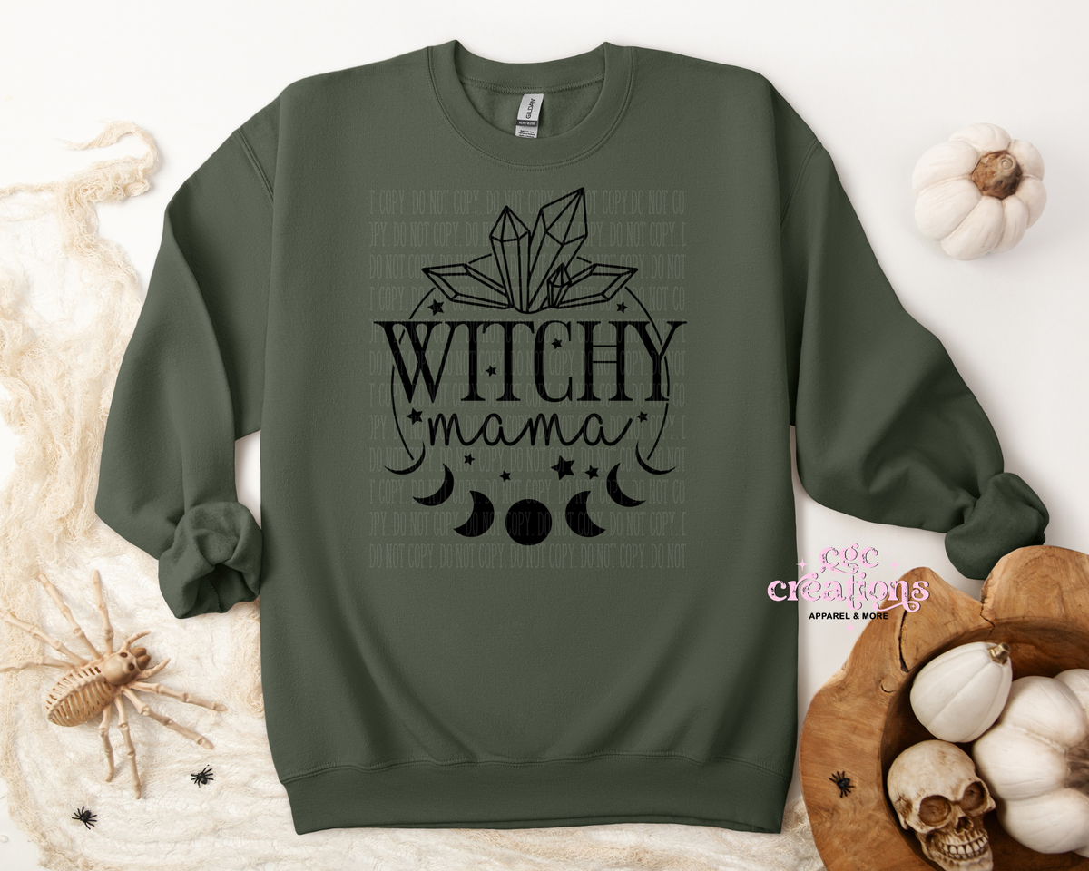 Witchy Mama Apparel(t-shirt or crewneck sweatshirt or hoodie)