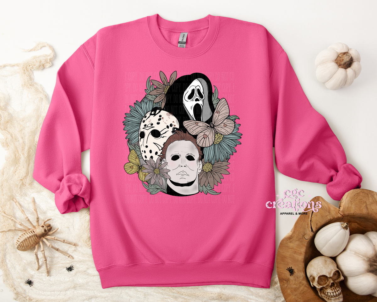 Halloween Serial Killers Apparel(t-shirt or crewneck sweatshirt or hoodie)