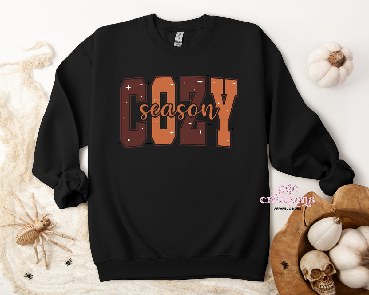 Cozy Season Apparel(t-shirt or crewneck sweatshirt or hoodie)