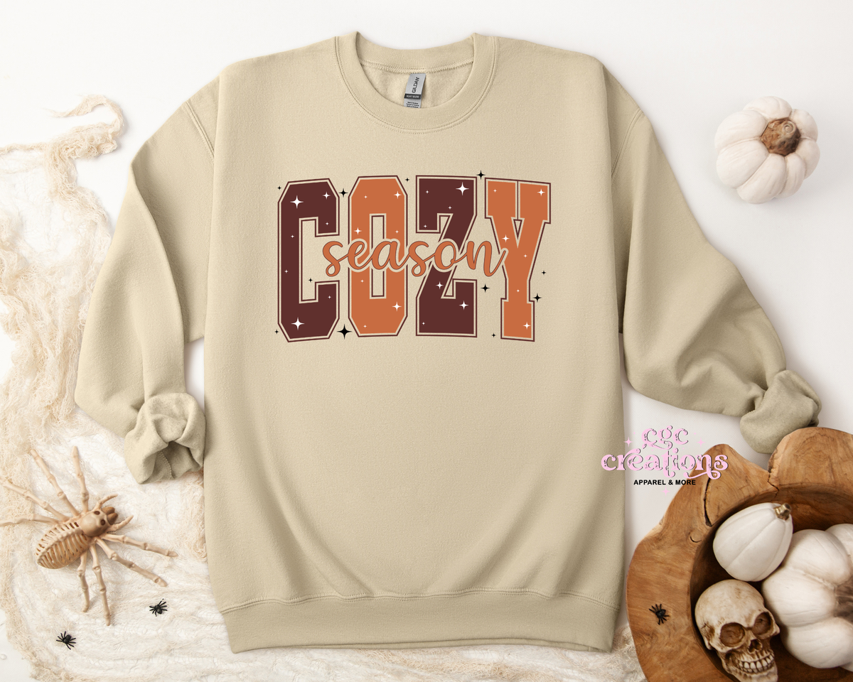Cozy Season Apparel(t-shirt or crewneck sweatshirt or hoodie)