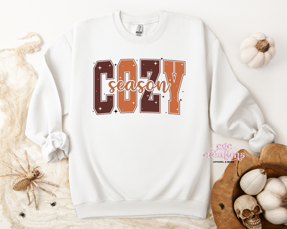 Cozy Season Apparel(t-shirt or crewneck sweatshirt or hoodie)