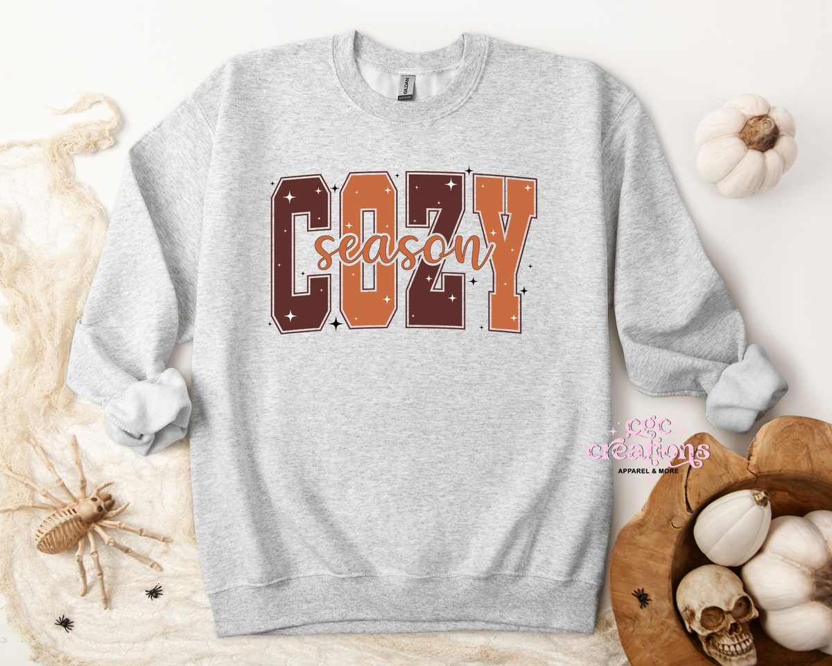 Cozy Season Apparel(t-shirt or crewneck sweatshirt or hoodie)