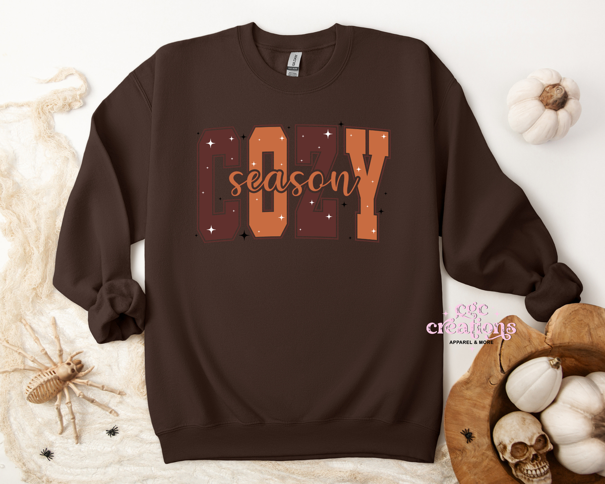 Cozy Season Apparel(t-shirt or crewneck sweatshirt or hoodie)