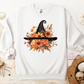 Floral Witch Hat Apparel(t-shirt or crewneck sweatshirt or hoodie)