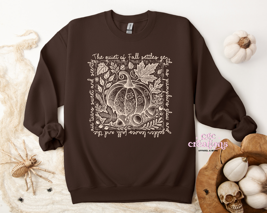 Fall Vibes Pumpkin – Fall Cottagecore Apparel(t-shirt or crewneck sweatshirt or hoodie)