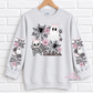Pink Spooky Bows & Ghosts Halloween With Sleeves For Crewneck Sweatshirt And Hoodie ONLY Apparel(t-shirt or crewneck sweatshirt or hoodie)