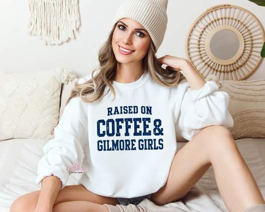 Raised On Coffee And GG Apparel(t-shirt or crewneck sweatshirt or hoodie)