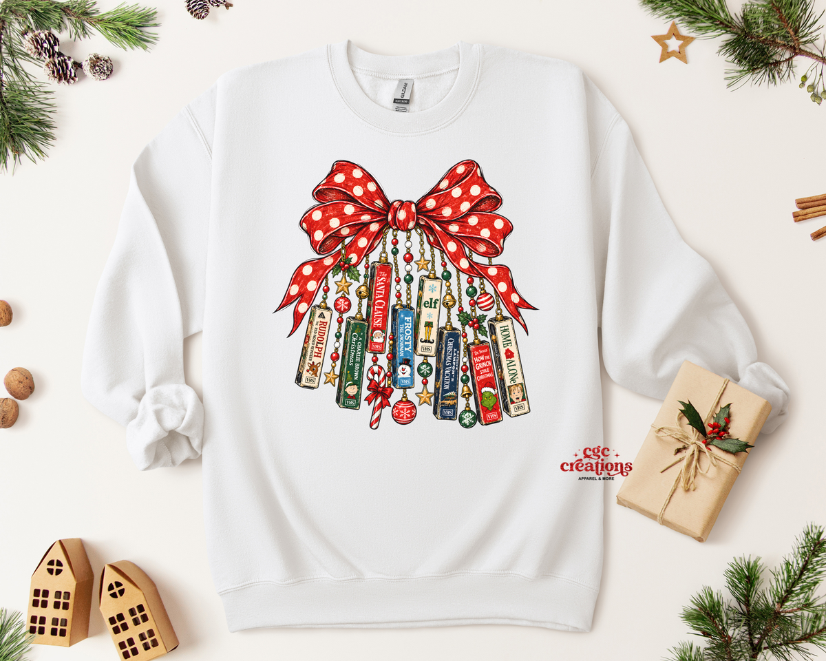 Christmas Movie Collage Apparel(t-shirt or crewneck sweatshirt or hoodie)