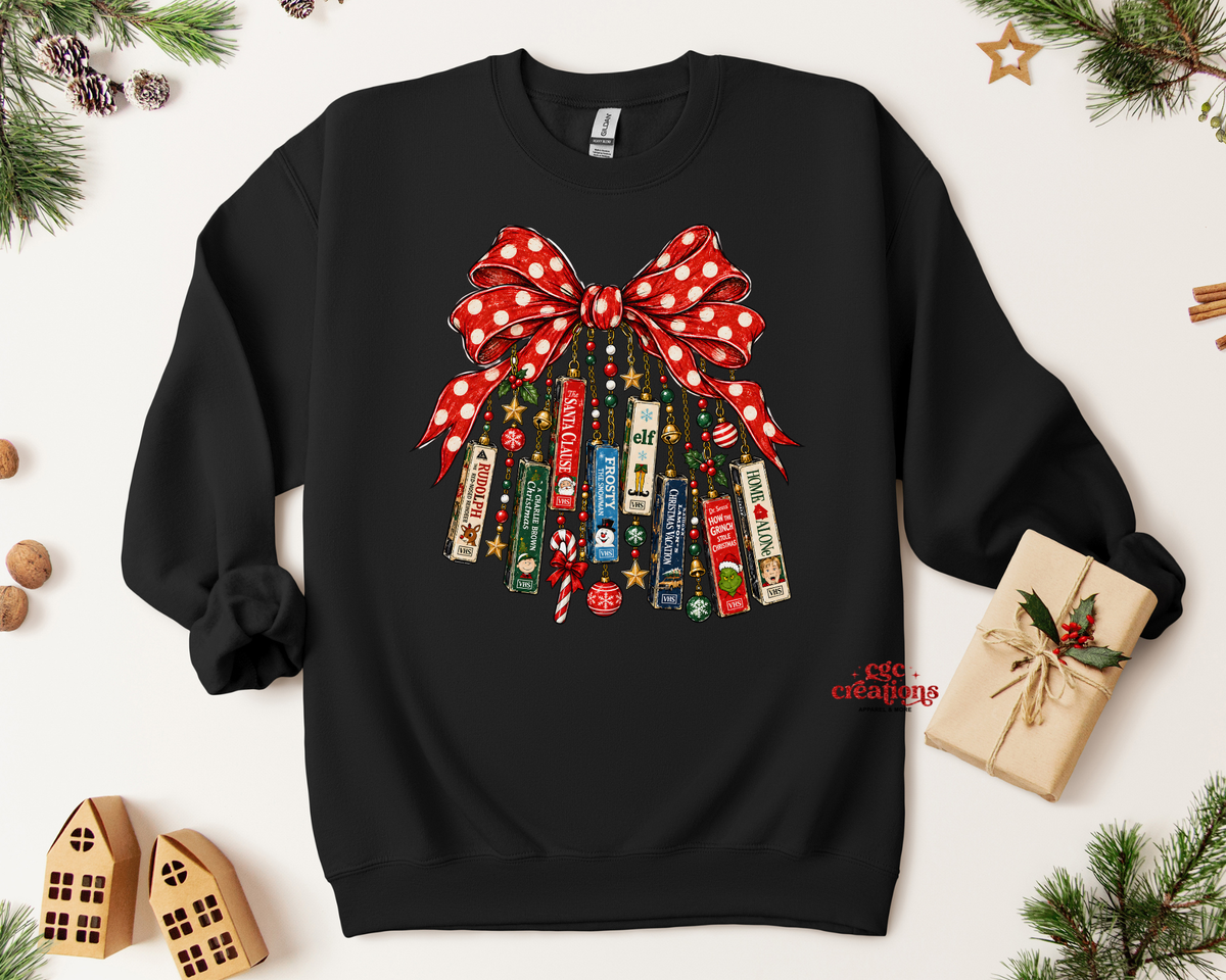 Christmas Movie Collage Apparel(t-shirt or crewneck sweatshirt or hoodie)