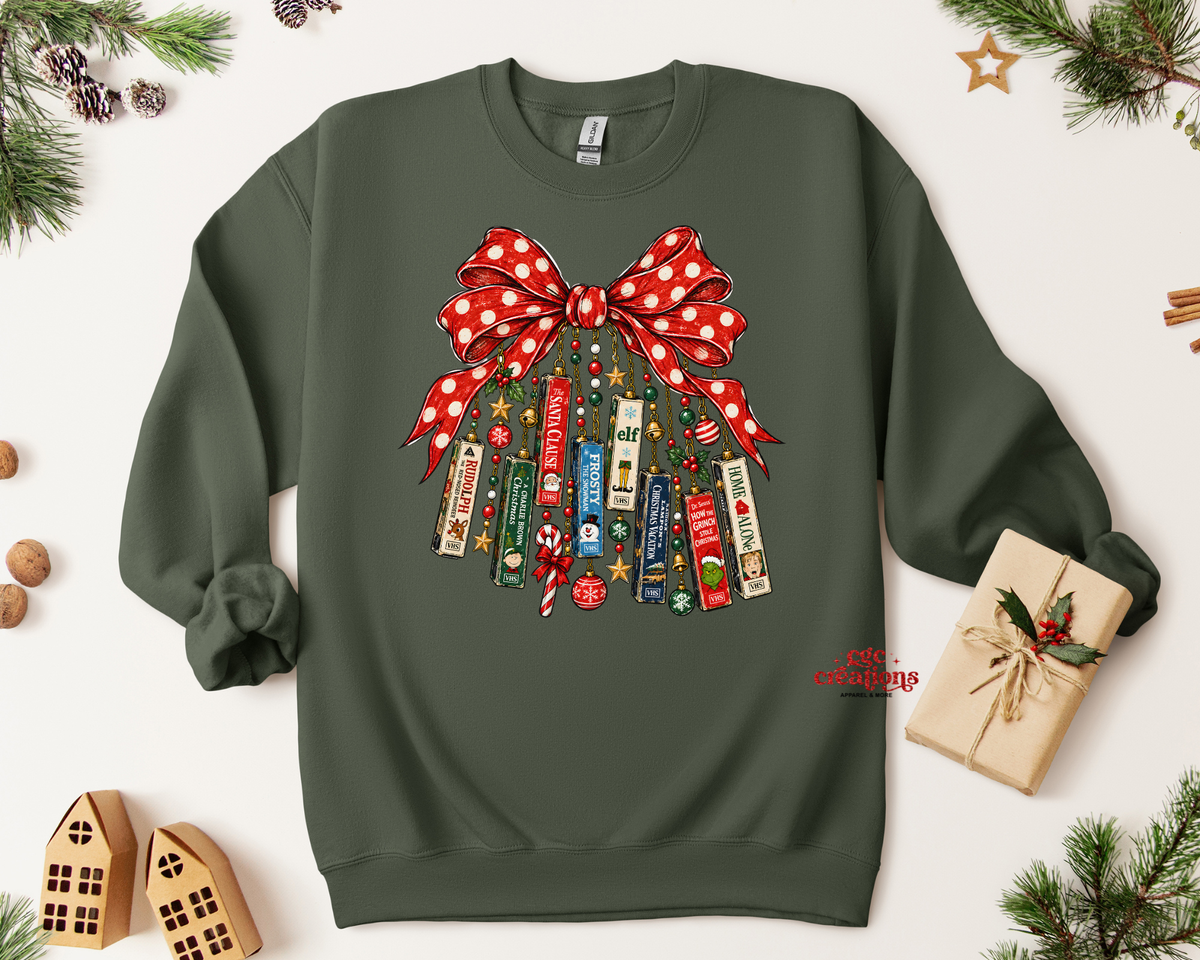Christmas Movie Collage Apparel(t-shirt or crewneck sweatshirt or hoodie)
