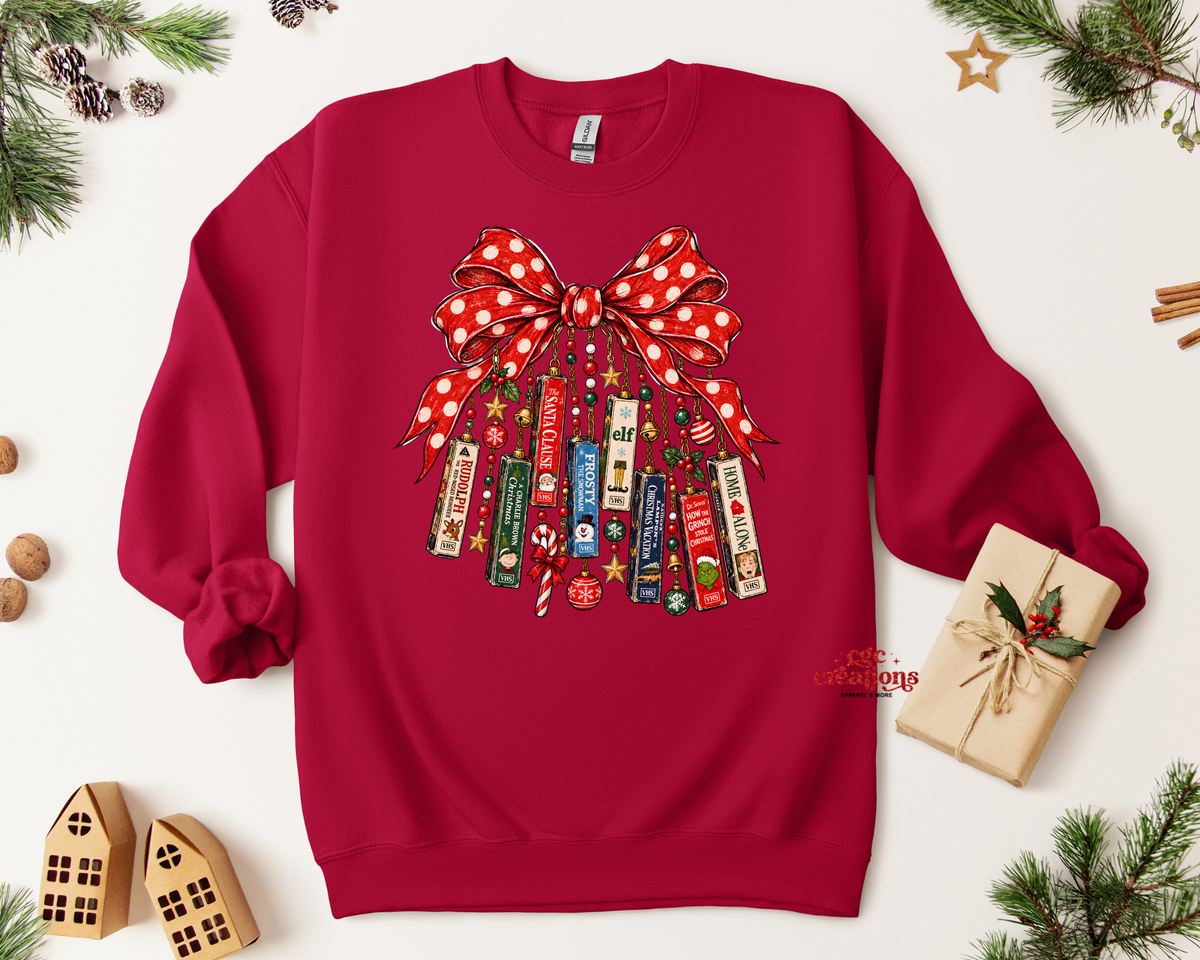 Christmas Movie Collage Apparel(t-shirt or crewneck sweatshirt or hoodie)