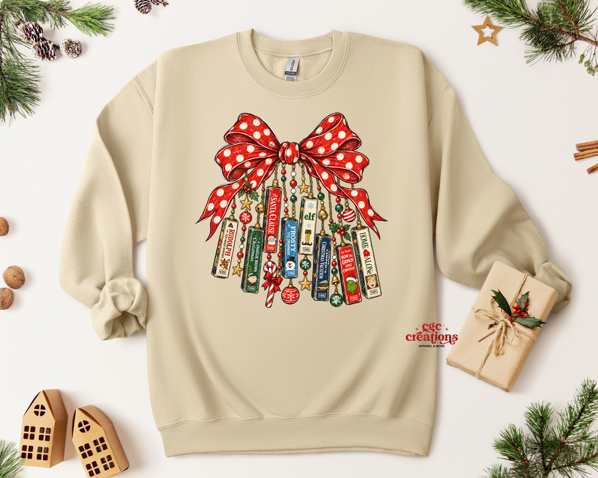 Christmas Movie Collage Apparel(t-shirt or crewneck sweatshirt or hoodie)