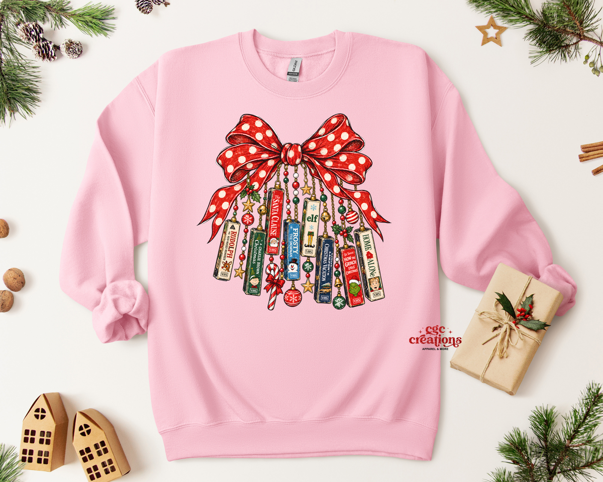 Christmas Movie Collage Apparel(t-shirt or crewneck sweatshirt or hoodie)
